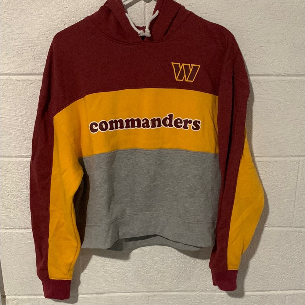 NFL Commanders Hoodie - Burgundy, Gold, and Gray